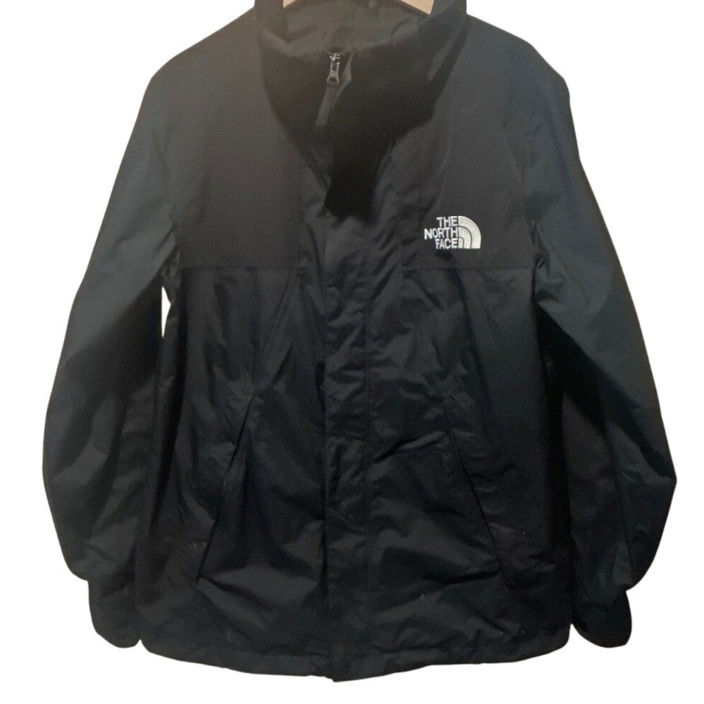 The North Face DryVent Rain Jacket Mens Large Black Waterproof Shell Zip Up